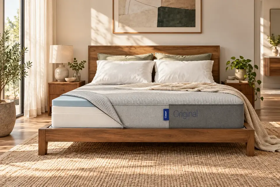 The Casper Original at work: a mattress showing its support layers